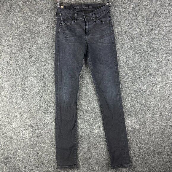 Citizens of Humanity Jeans Womens 26 Avedon Skinny Black Cotton Stretch - Picture 1 of 11
